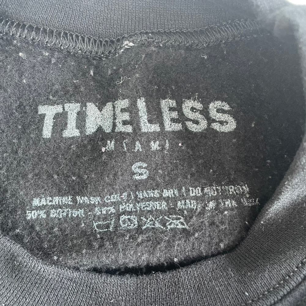 Timeless‎ Pitbull Mr. Worldwide Sweatshirt Mens Small Black Graphic Crewneck - Picture 3 of 5